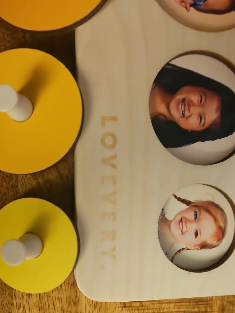 Lovevery Circle of Friends Wooden Puzzle & Babbler Play Guide Montessori Toy